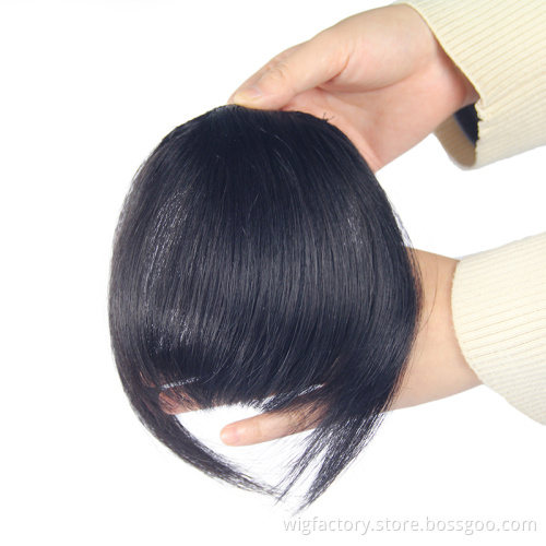 factory price 100% human hair hair bangs extensions,clip in human hair bangs extention,big human hair bang with two clips
